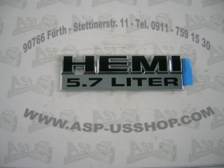 Schriftzug - Nameplate  Dodge Ram 5,7L HEMI